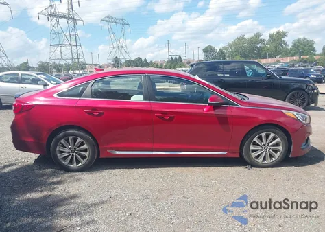 2017 Hyundai Sonata Sport из США, поврежденный, VIN 5NPE34AF6HH442254